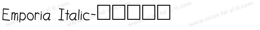 Emporia Italic字体转换